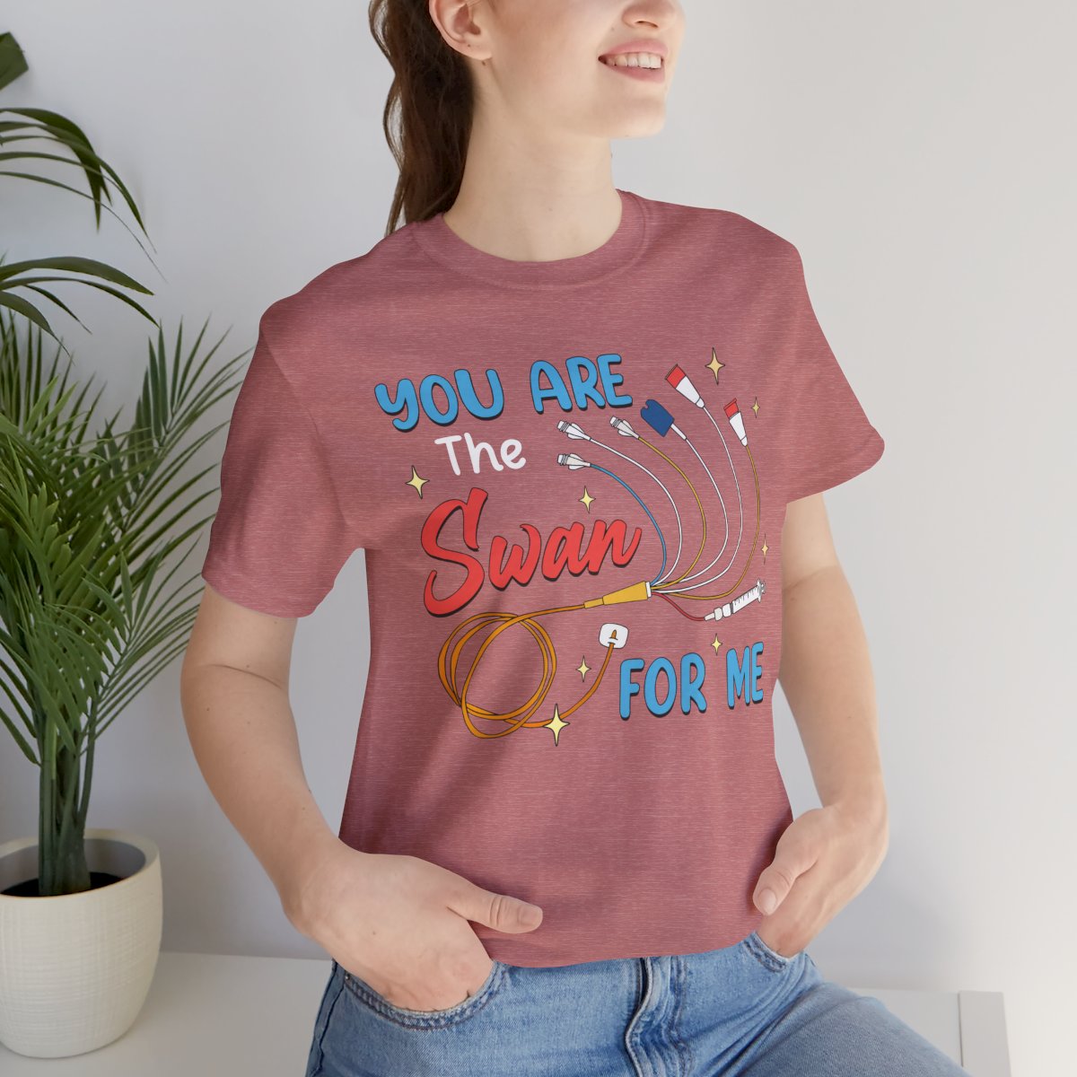 Funny Intensive Care Unit Nurse Tee - You are the Swan for me Shirt