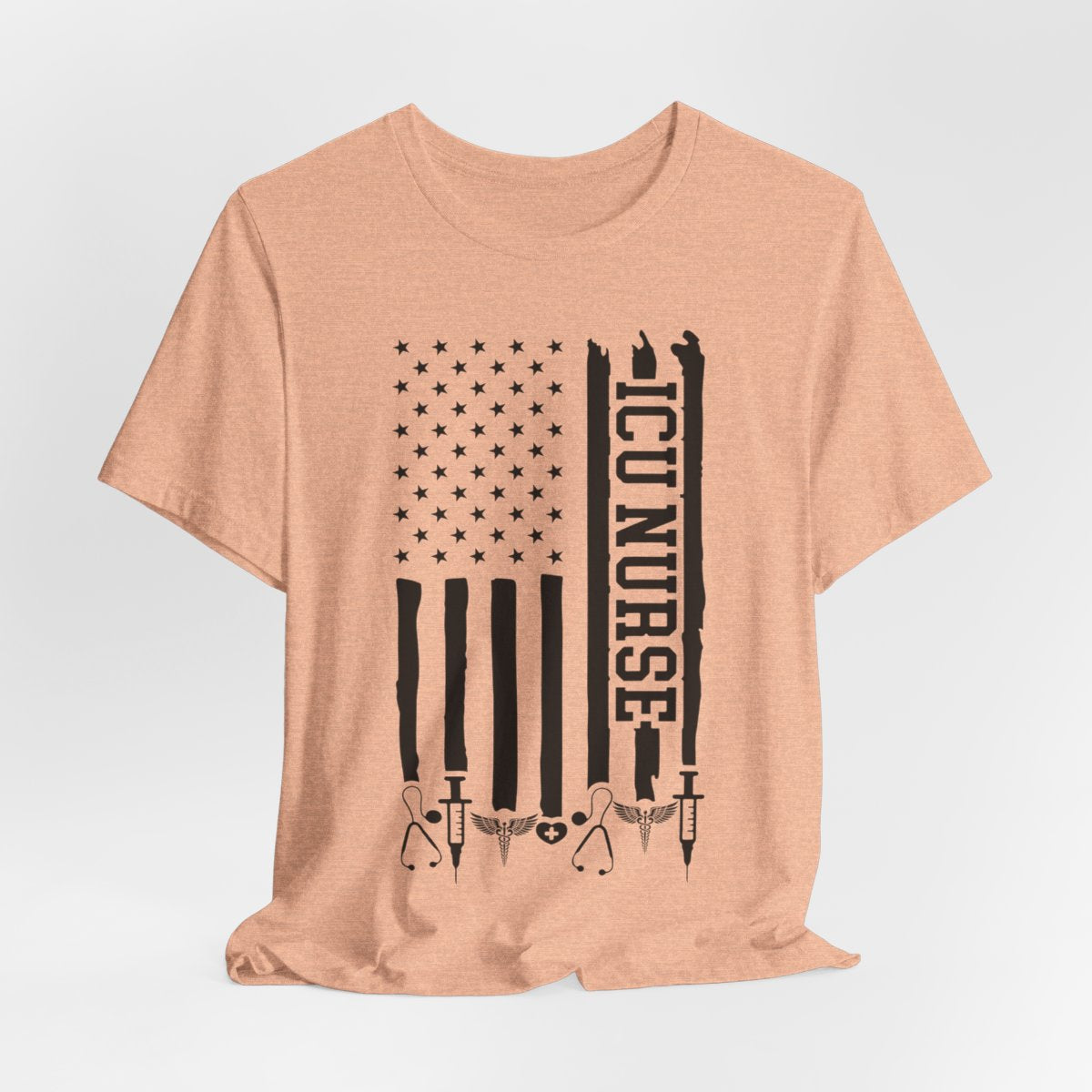 ICU Nurse U.S Flag T-shirt