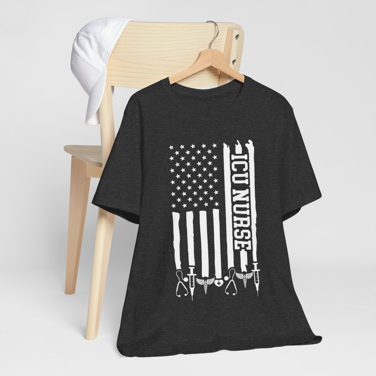 ICU Nurse U.S Flag T-shirt