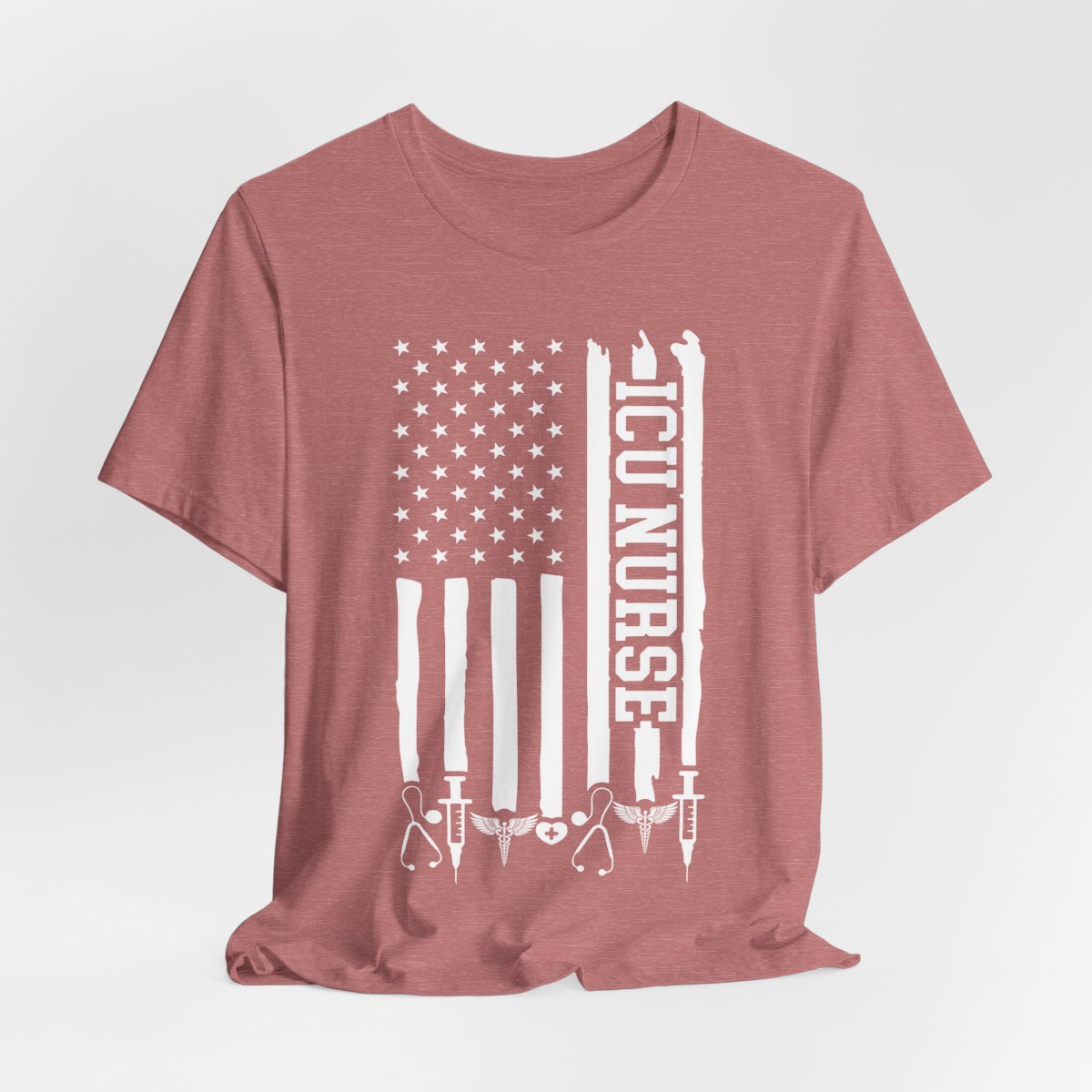ICU Nurse U.S Flag T-shirt