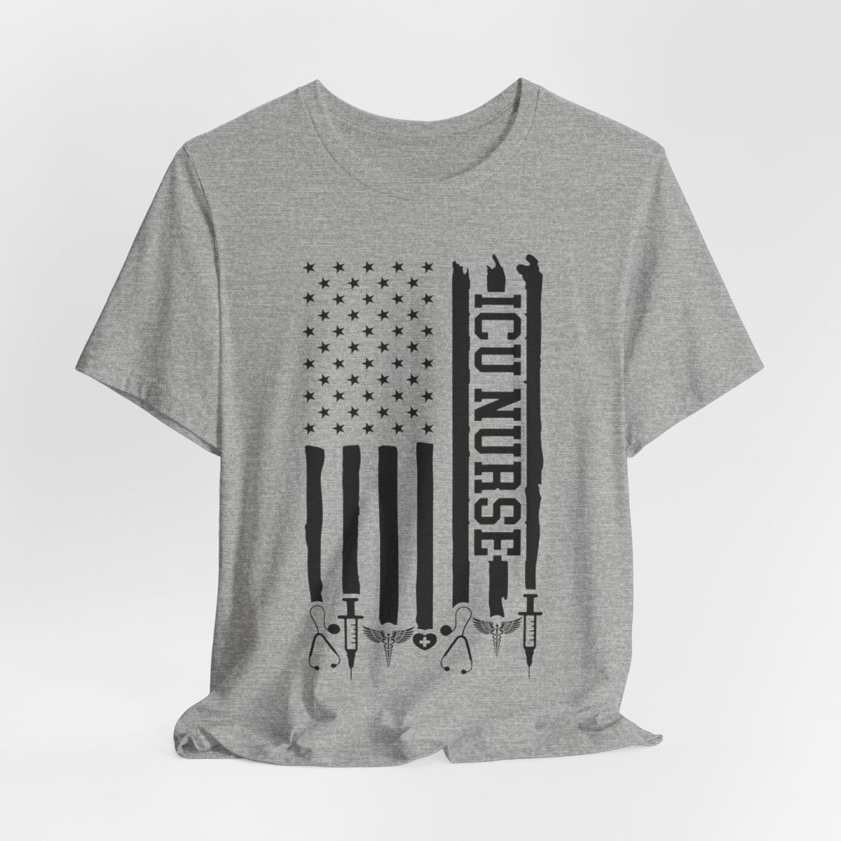 ICU Nurse U.S Flag T-shirt