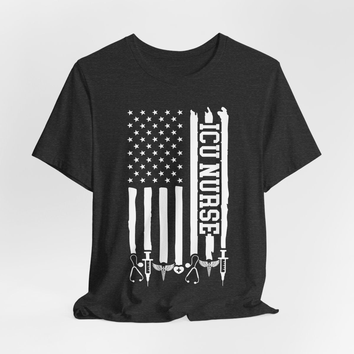 ICU Nurse U.S Flag T-shirt