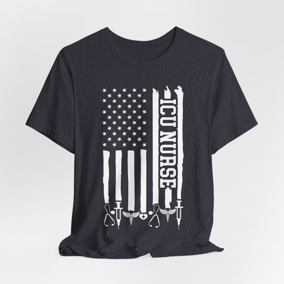 ICU Nurse U.S Flag T-shirt