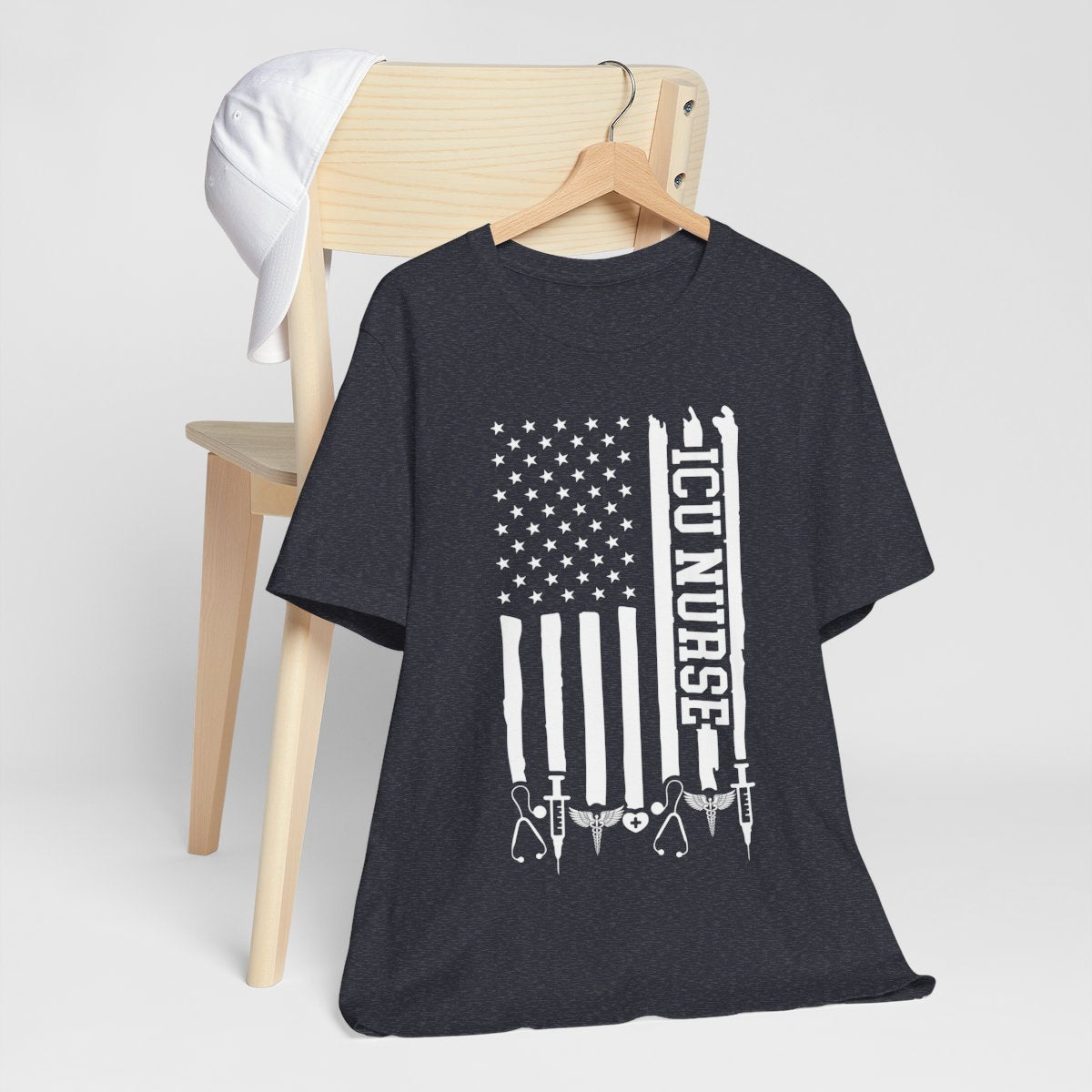 ICU Nurse U.S Flag T-shirt
