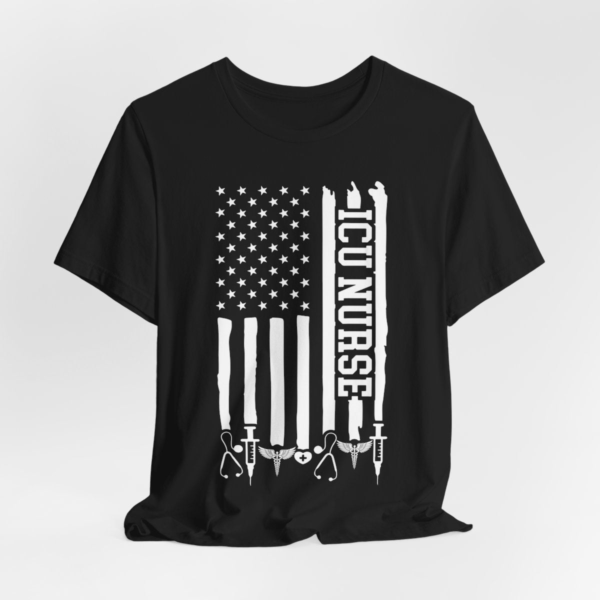 ICU Nurse U.S Flag T-shirt
