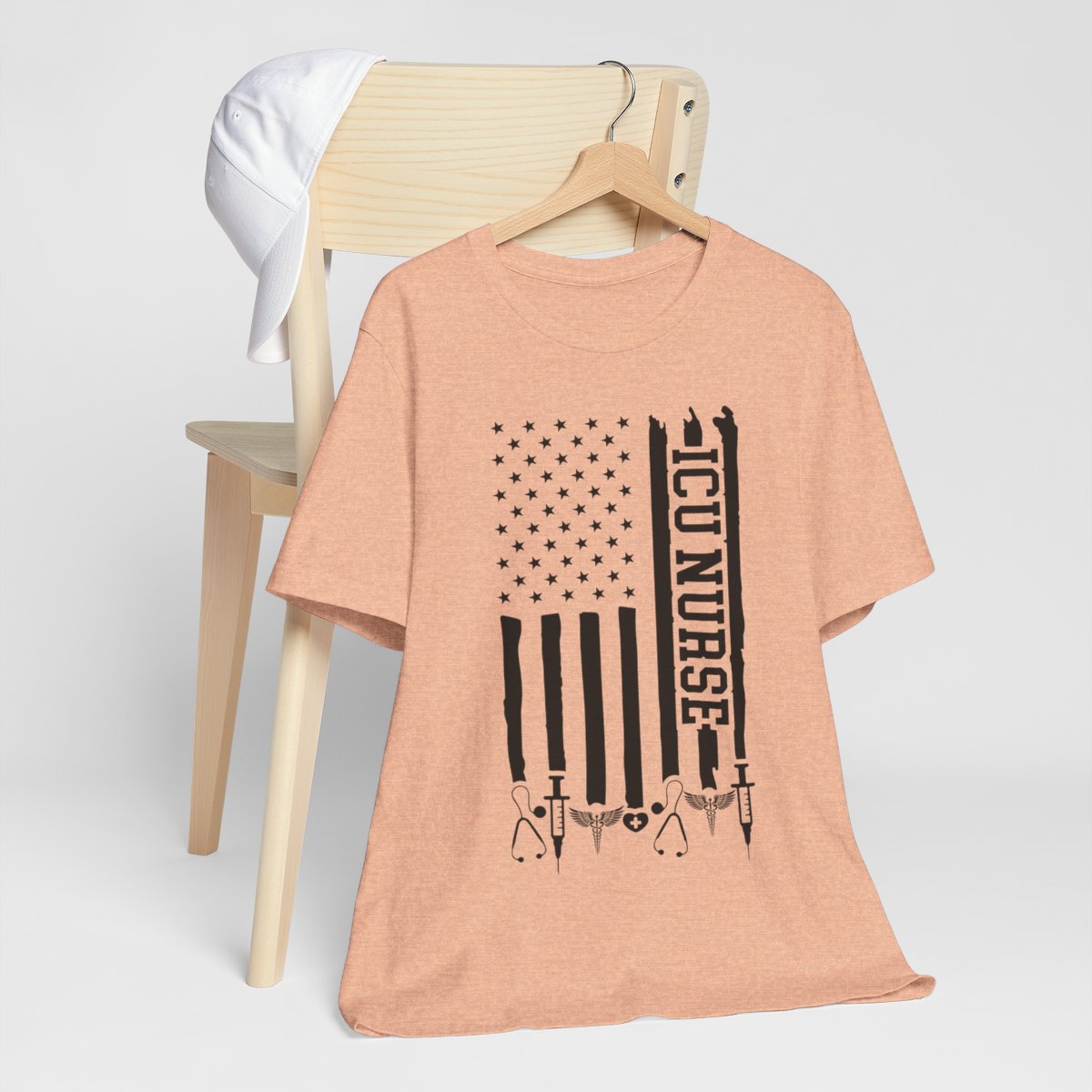 ICU Nurse U.S Flag T-shirt