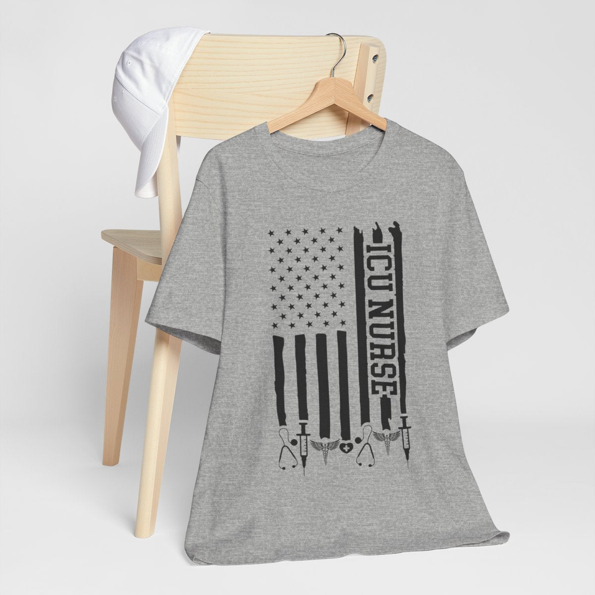 ICU Nurse U.S Flag T-shirt