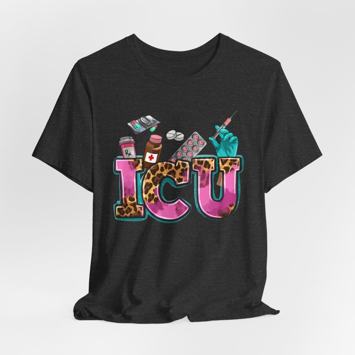 Cheetah ICU Nurse Shirt - Intensive Care Unit Tee