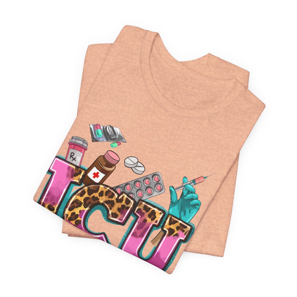 Cheetah ICU Nurse Shirt - Intensive Care Unit Tee