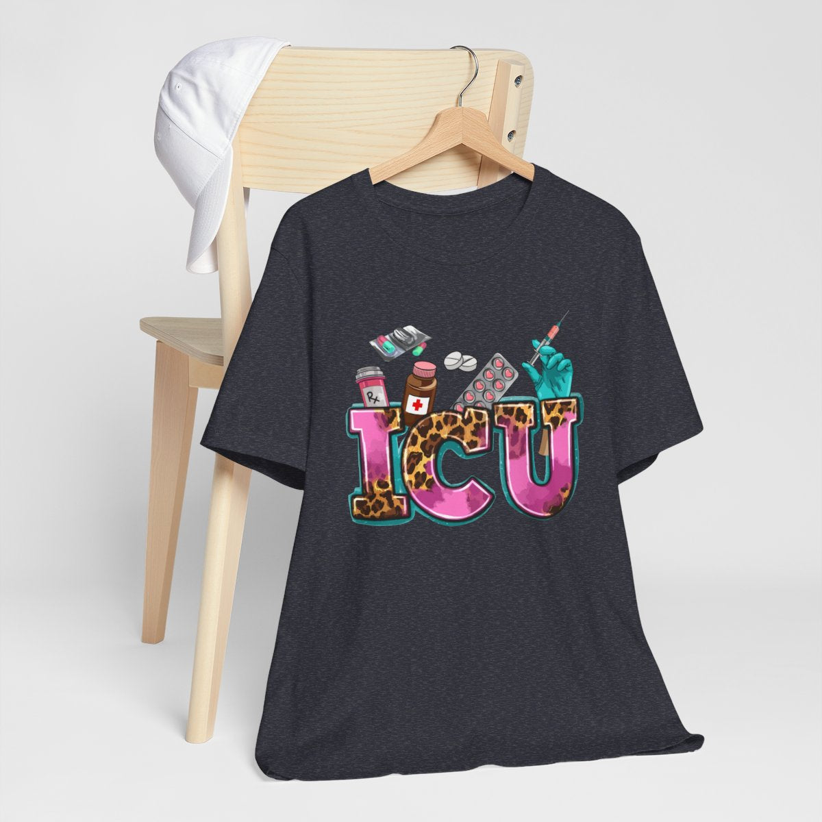 Cheetah ICU Nurse Shirt - Intensive Care Unit Tee