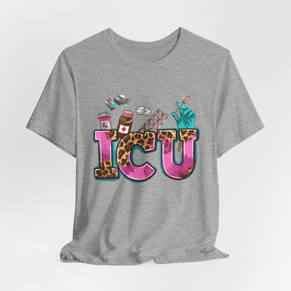 Cheetah ICU Nurse Shirt - Intensive Care Unit Tee