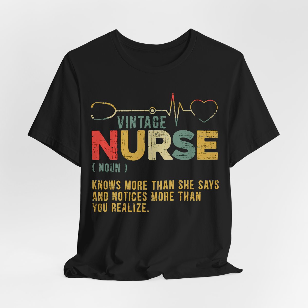 Vintage Nurse Funny Noun T-shirt