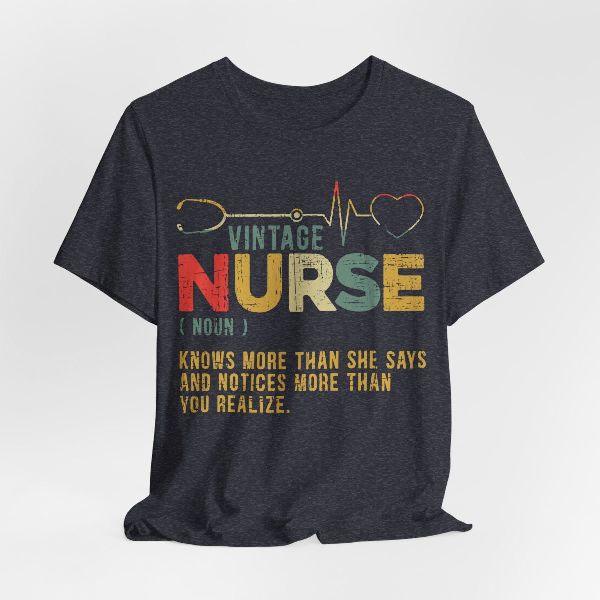 Vintage Nurse Funny Noun T-shirt