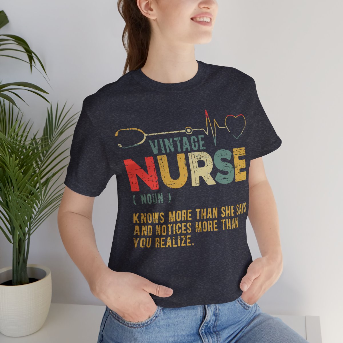 Vintage Nurse Funny Noun T-shirt