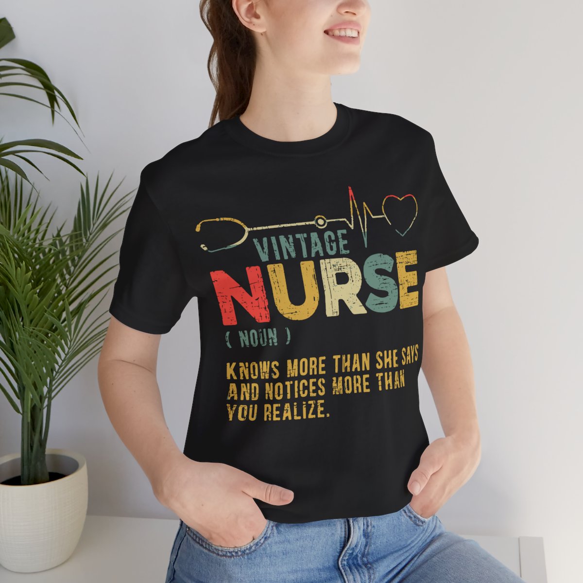 Vintage Nurse Funny Noun T-shirt