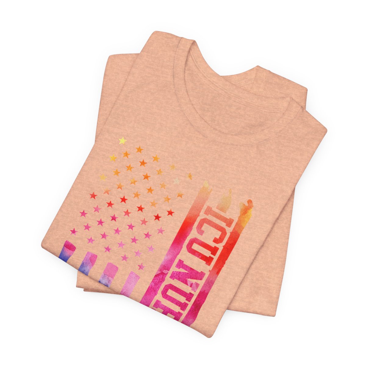Tie Dye Intensive Care ICU Nurse U.S Flag T-shirt