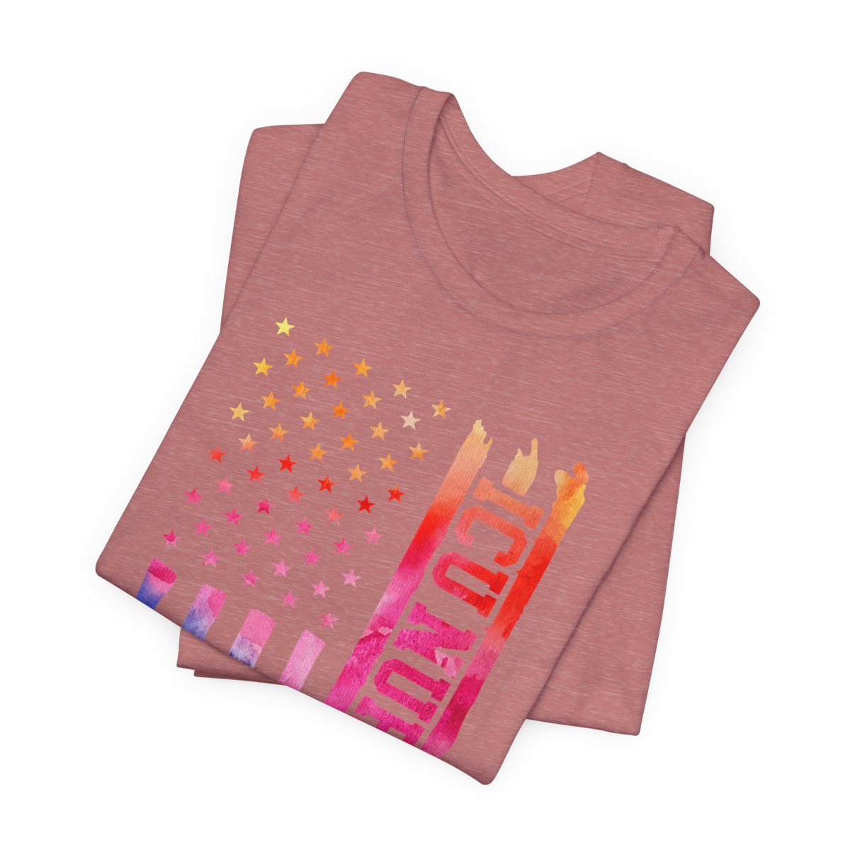 Tie Dye Intensive Care ICU Nurse U.S Flag T-shirt