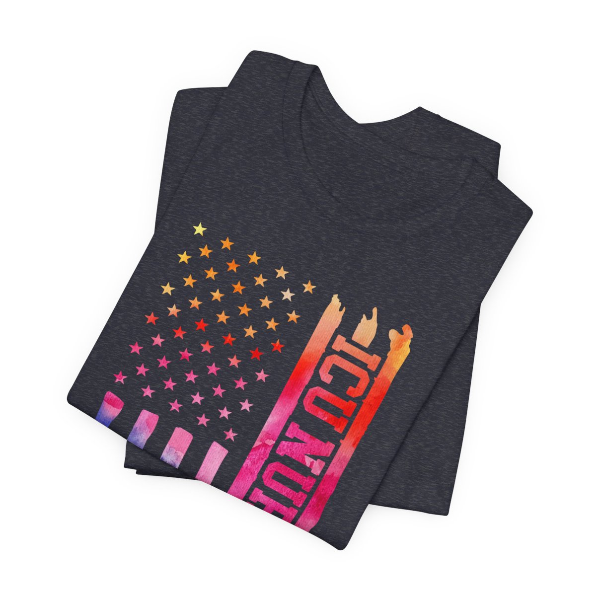 Tie Dye Intensive Care ICU Nurse U.S Flag T-shirt