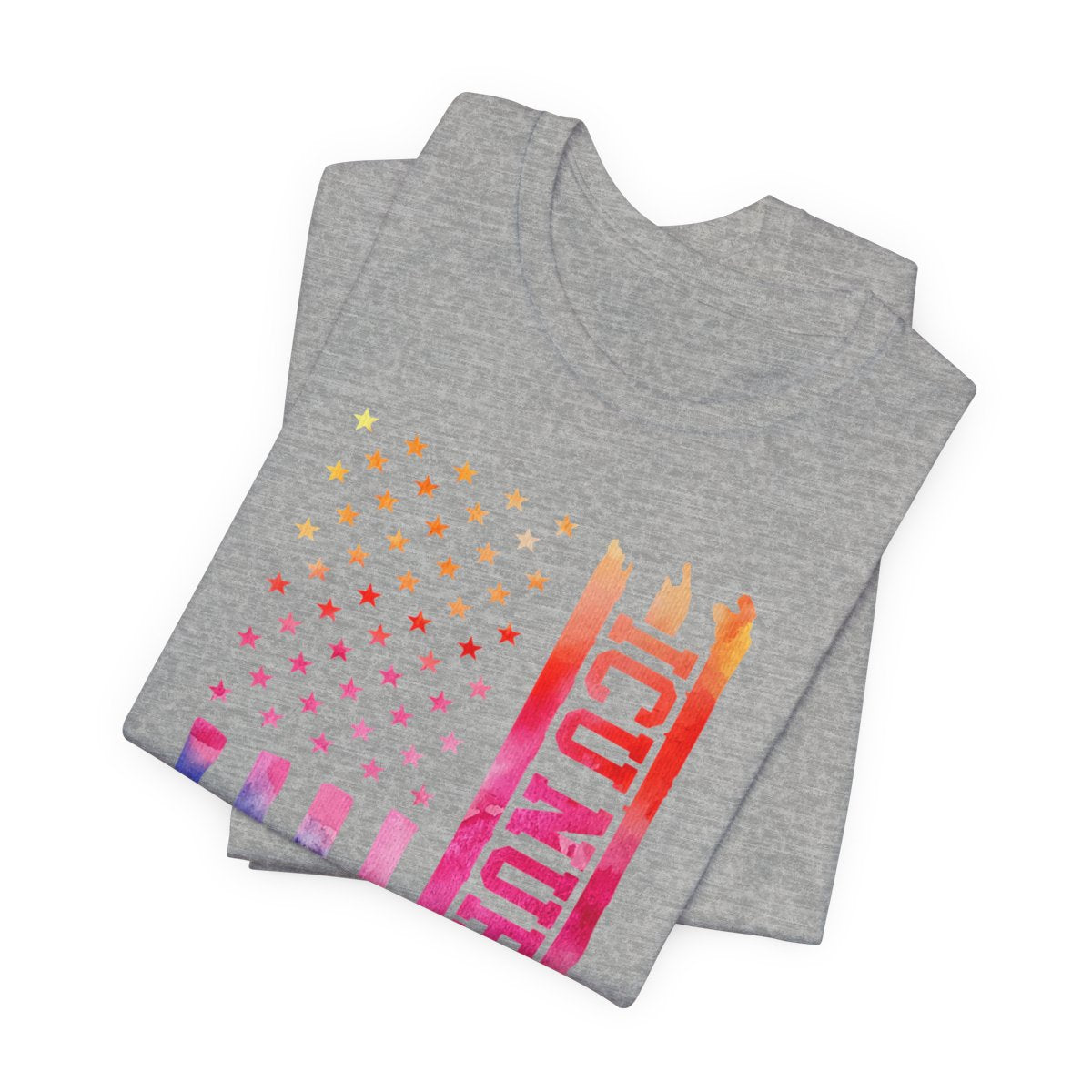 Tie Dye Intensive Care ICU Nurse U.S Flag T-shirt