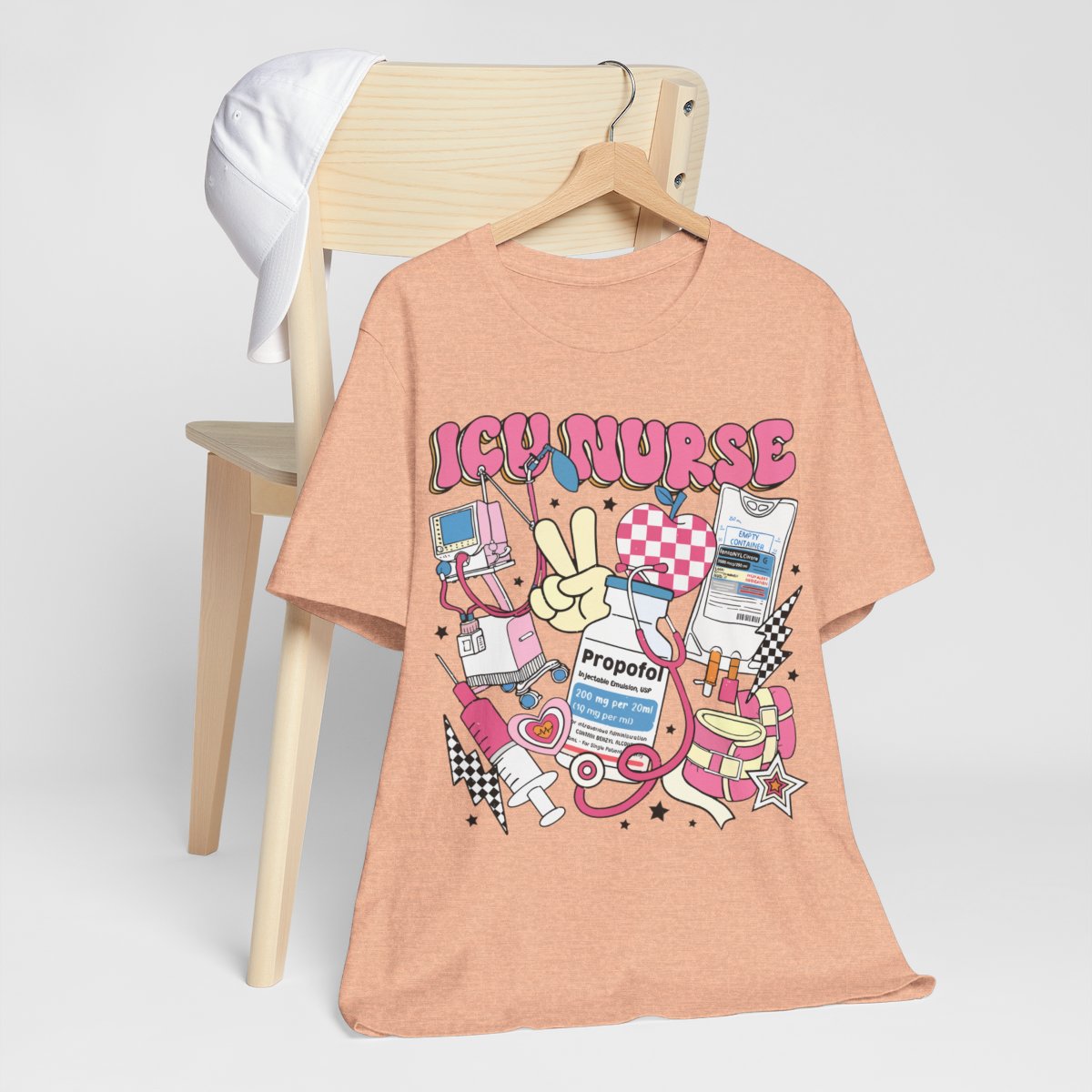 ICU Nurse Retro T-shirt - Intensive Care Unit Tee