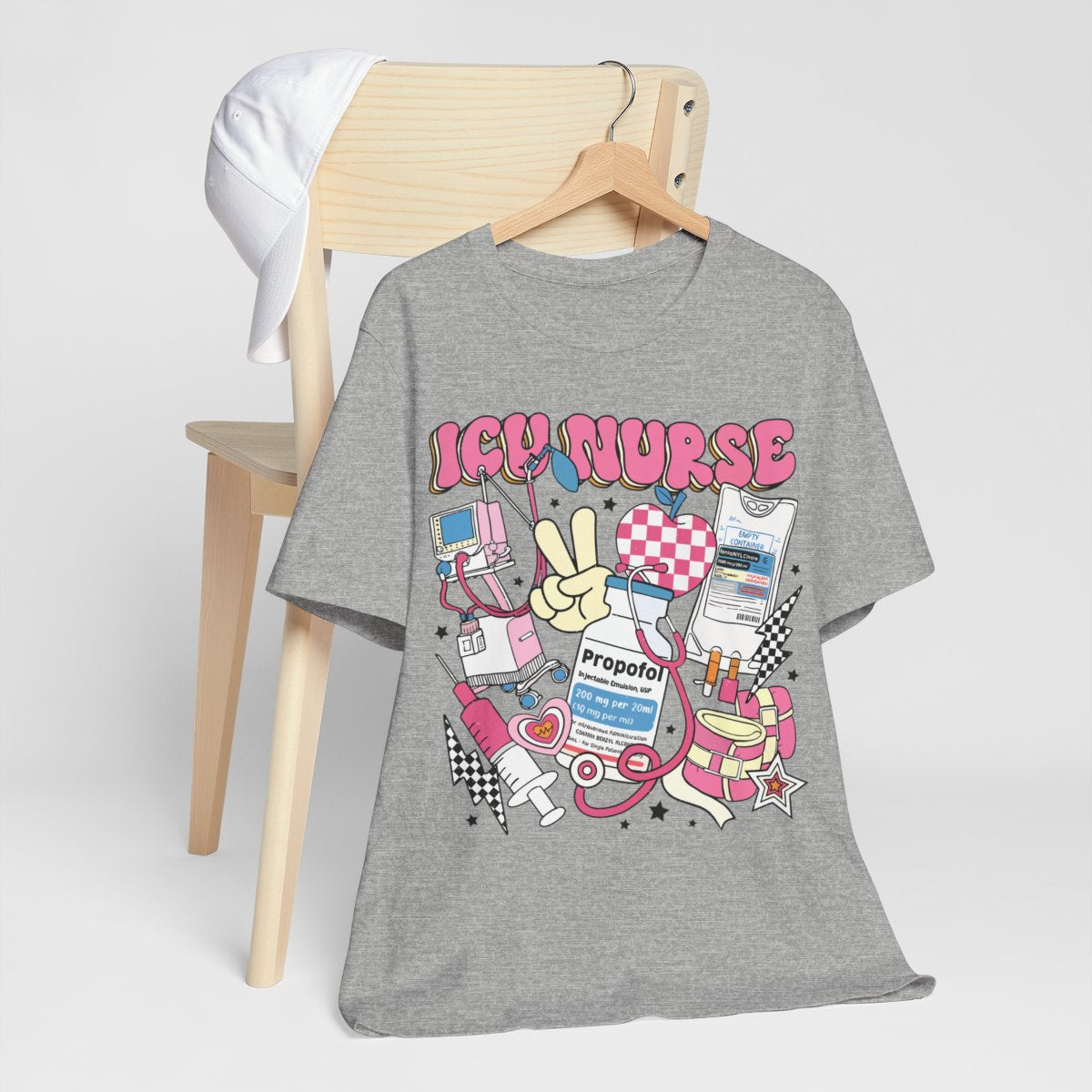 ICU Nurse Retro T-shirt - Intensive Care Unit Tee