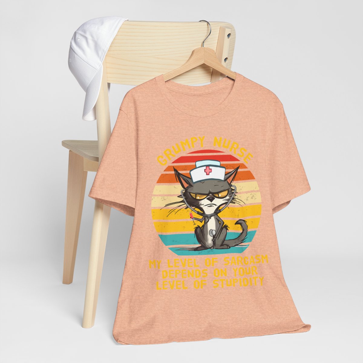 Grumpy Nurse T-shirt - Funny Nurse Cat Tee