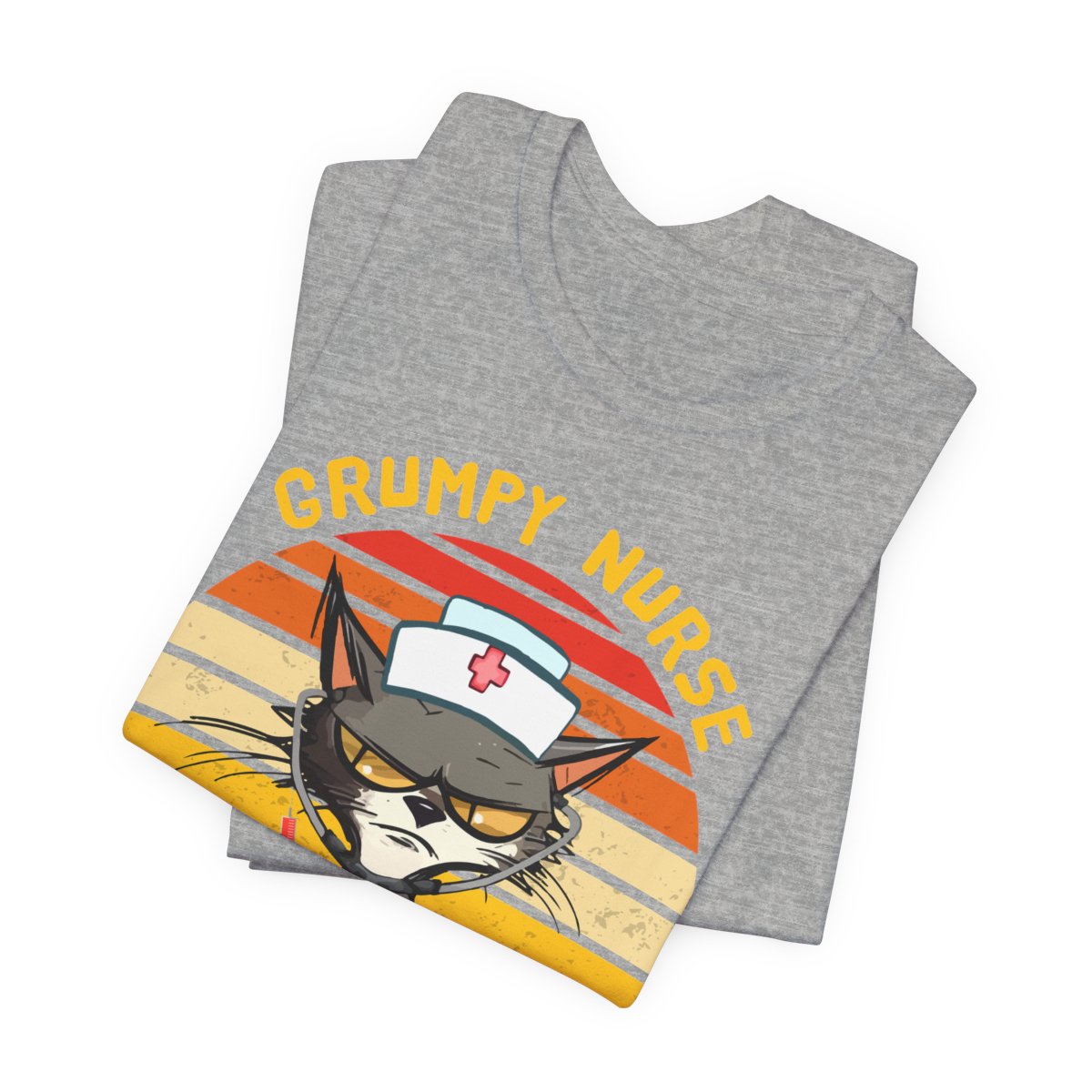 Grumpy Nurse T-shirt - Funny Nurse Cat Tee