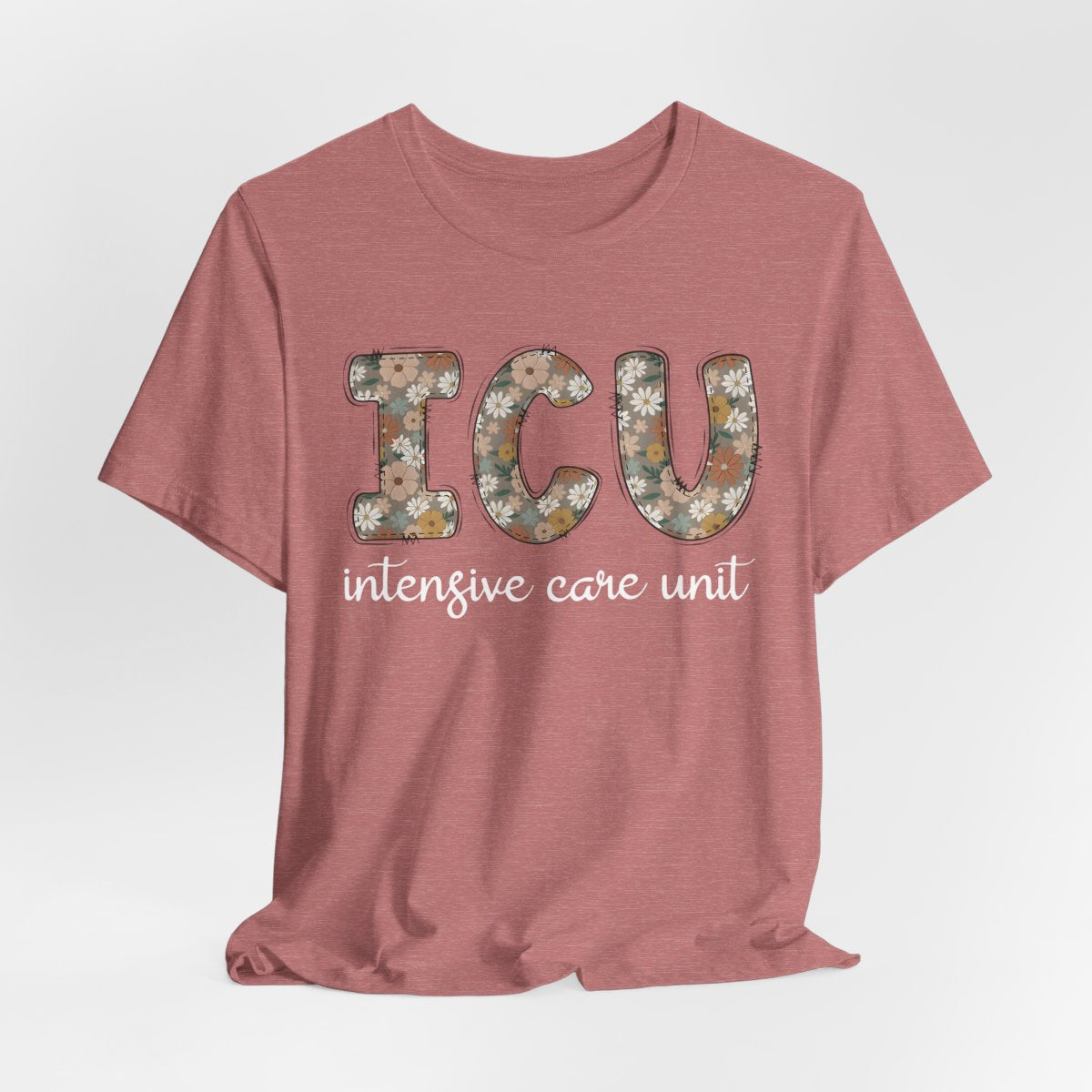 ICU Nurse Floral T-shirt