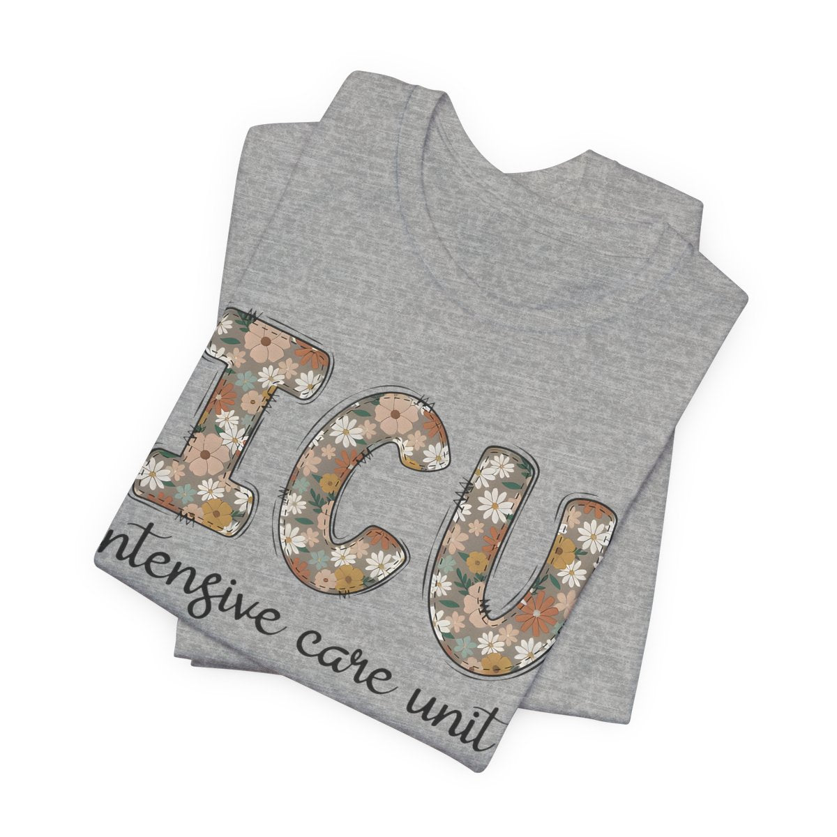 ICU Nurse Floral T-shirt
