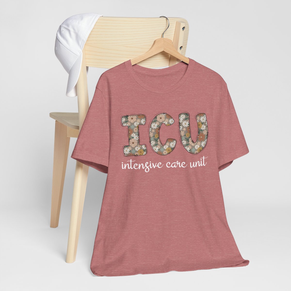 ICU Nurse Floral T-shirt