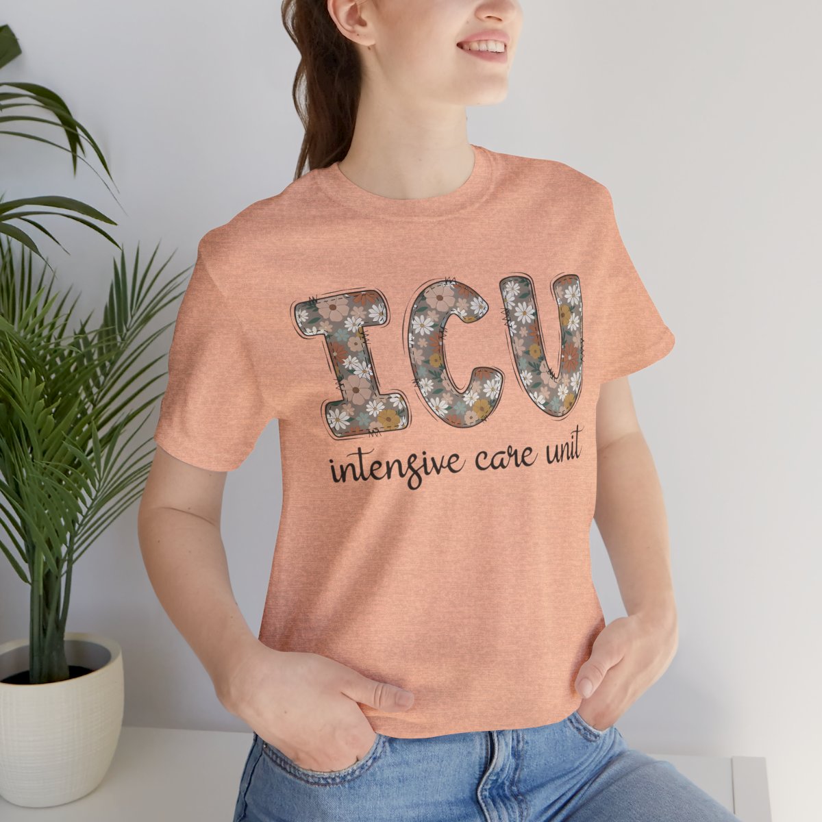 ICU Nurse Floral T-shirt