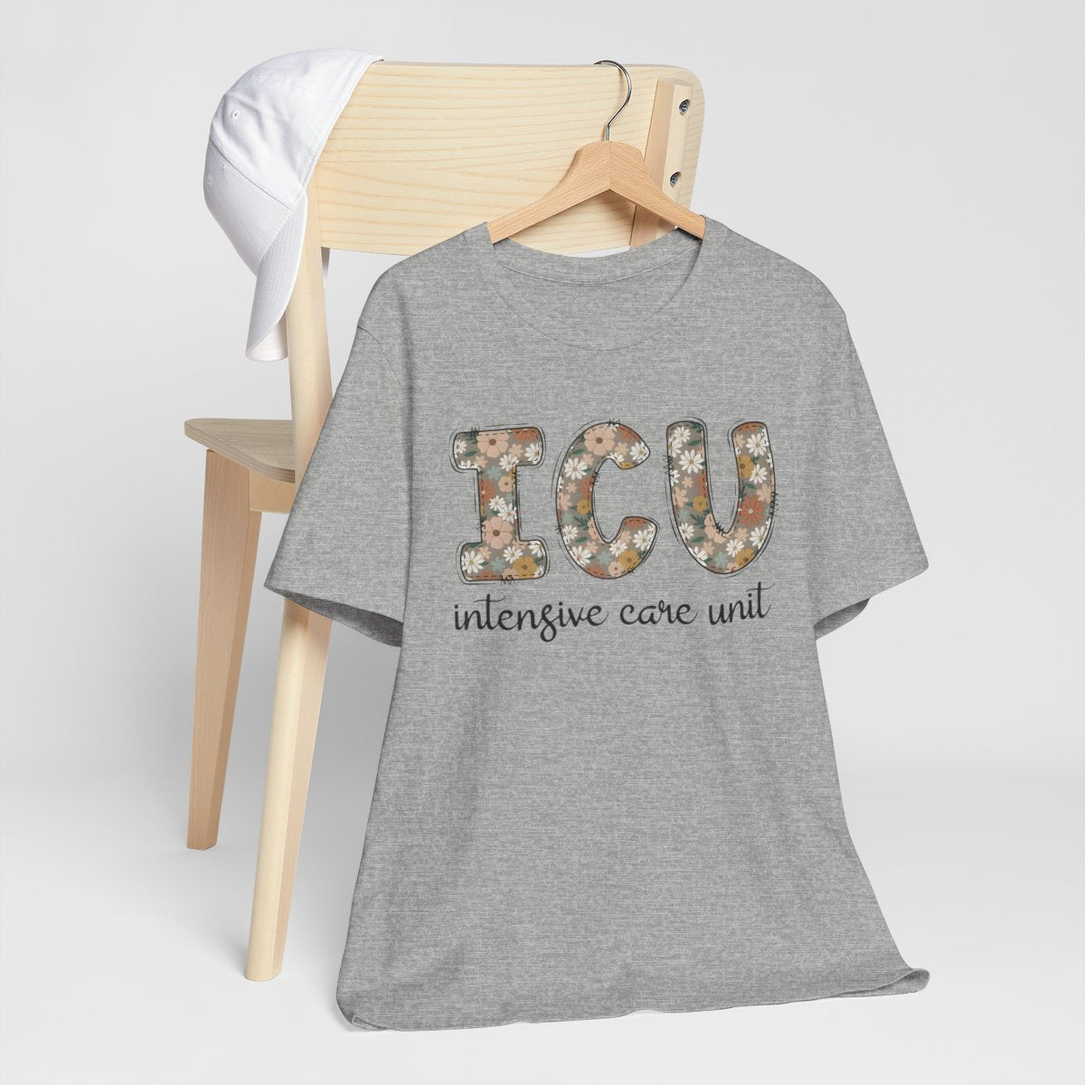 ICU Nurse Floral T-shirt