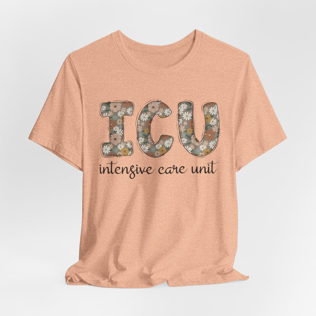 ICU Nurse Floral T-shirt