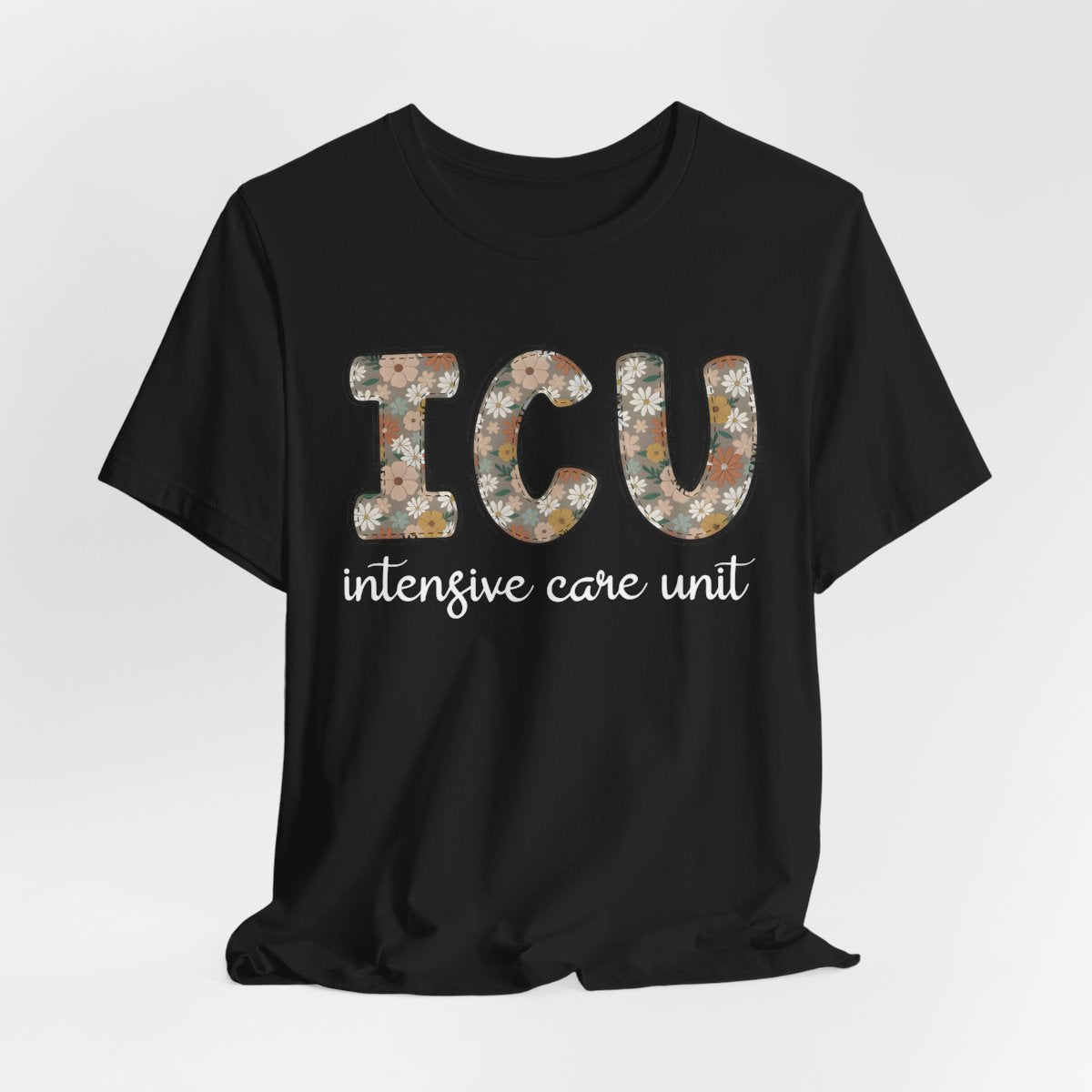 ICU Nurse Floral T-shirt