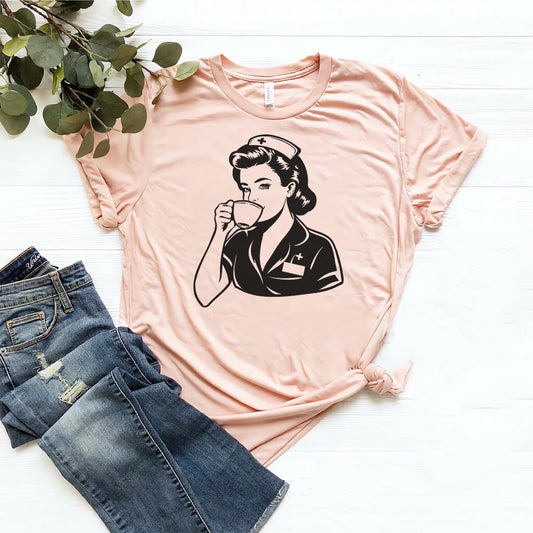 Nurse Loves Coffee Tee