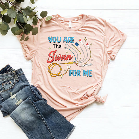 Funny Intensive Care Unit Nurse Tee - You are the Swan for me Shirt