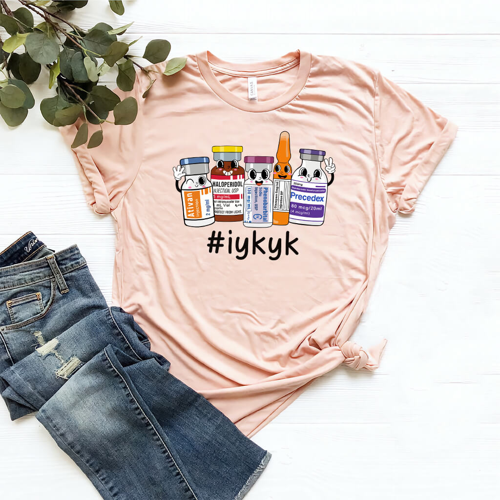 IYKYK Funny ICU Nurse T-shirt - Intensive Care Unit Tee