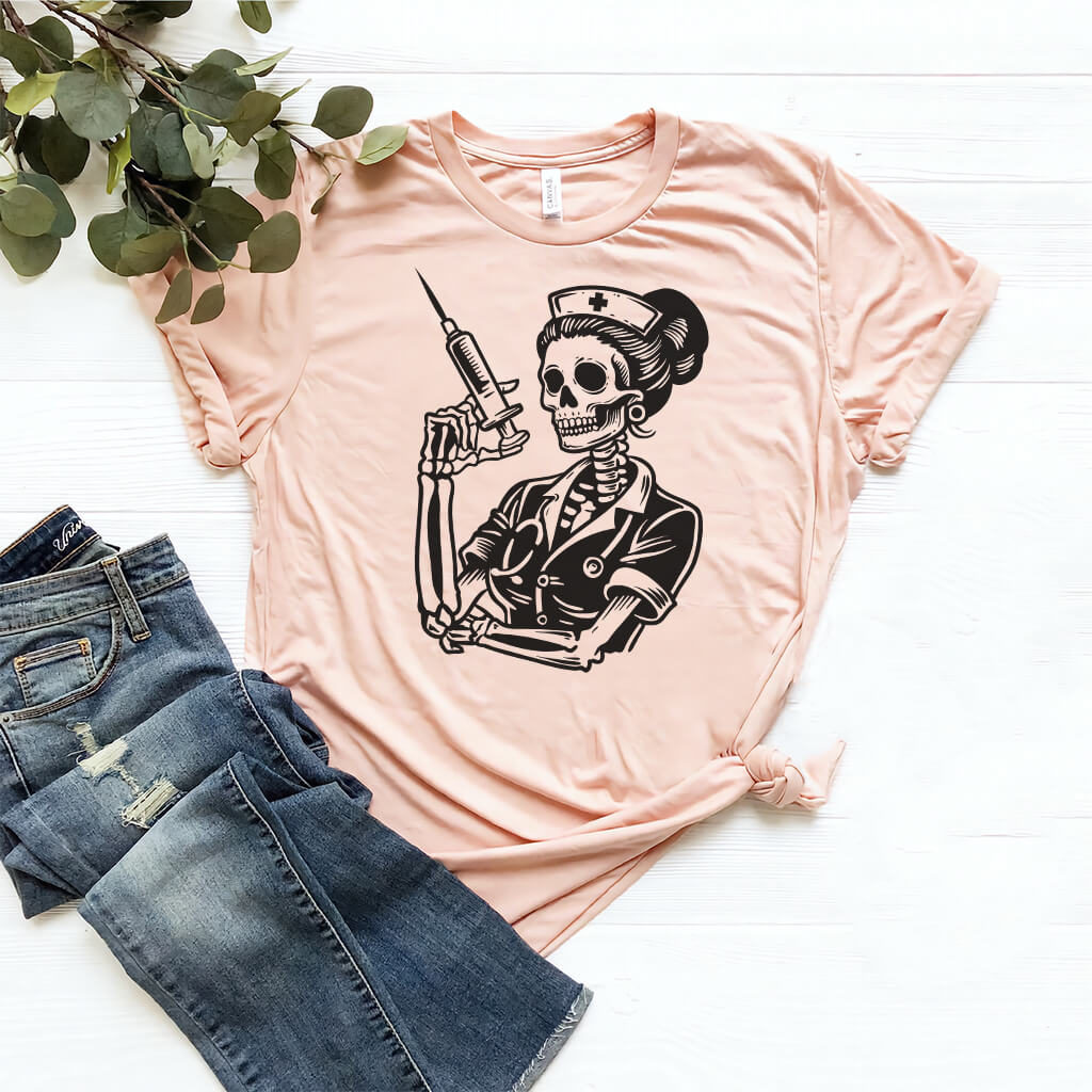 Nurse Skull T-shirt