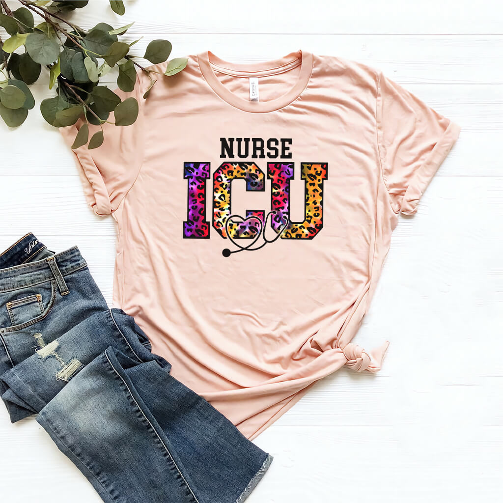 Tie Dye ICU Nurse Shirt - Intensive Care Unit Tee