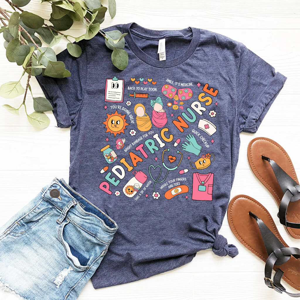 Cute Pediatric Nurse Objects Tee