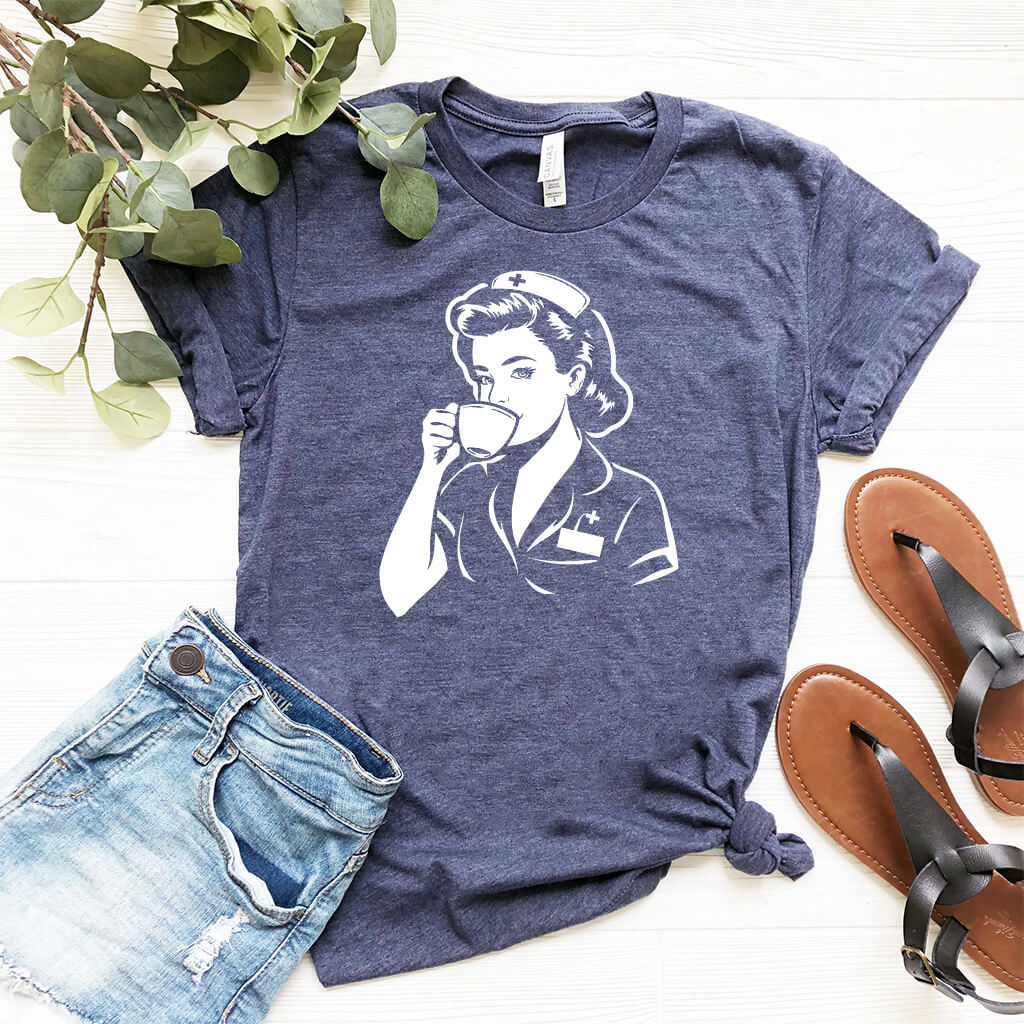 Nurse Loves Coffee Tee
