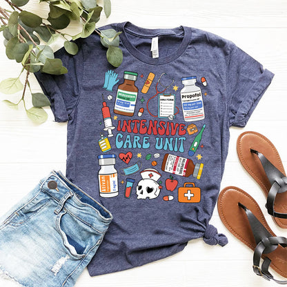Intensive Care Unit Nurse Objects Tee - ICU Shirt