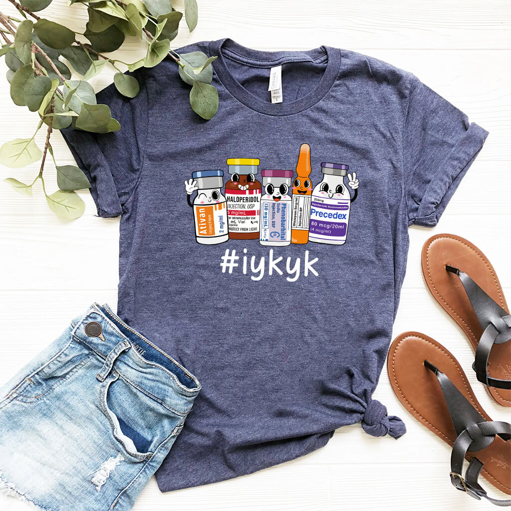 IYKYK Funny ICU Nurse T-shirt - Intensive Care Unit Tee