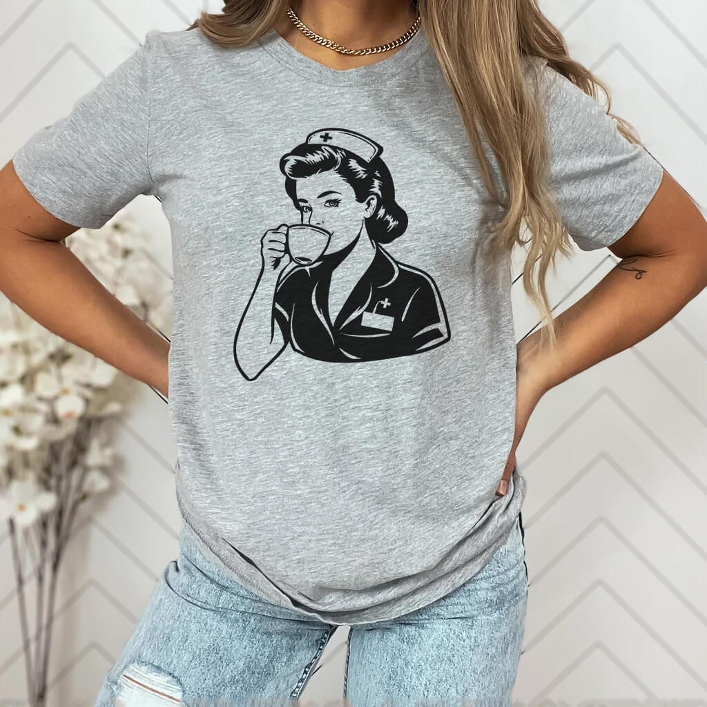 Nurse Loves Coffee Tee