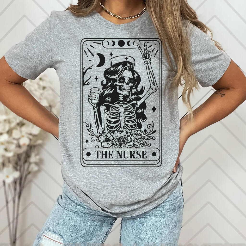 The Nurse Tarot Skeleton Tee