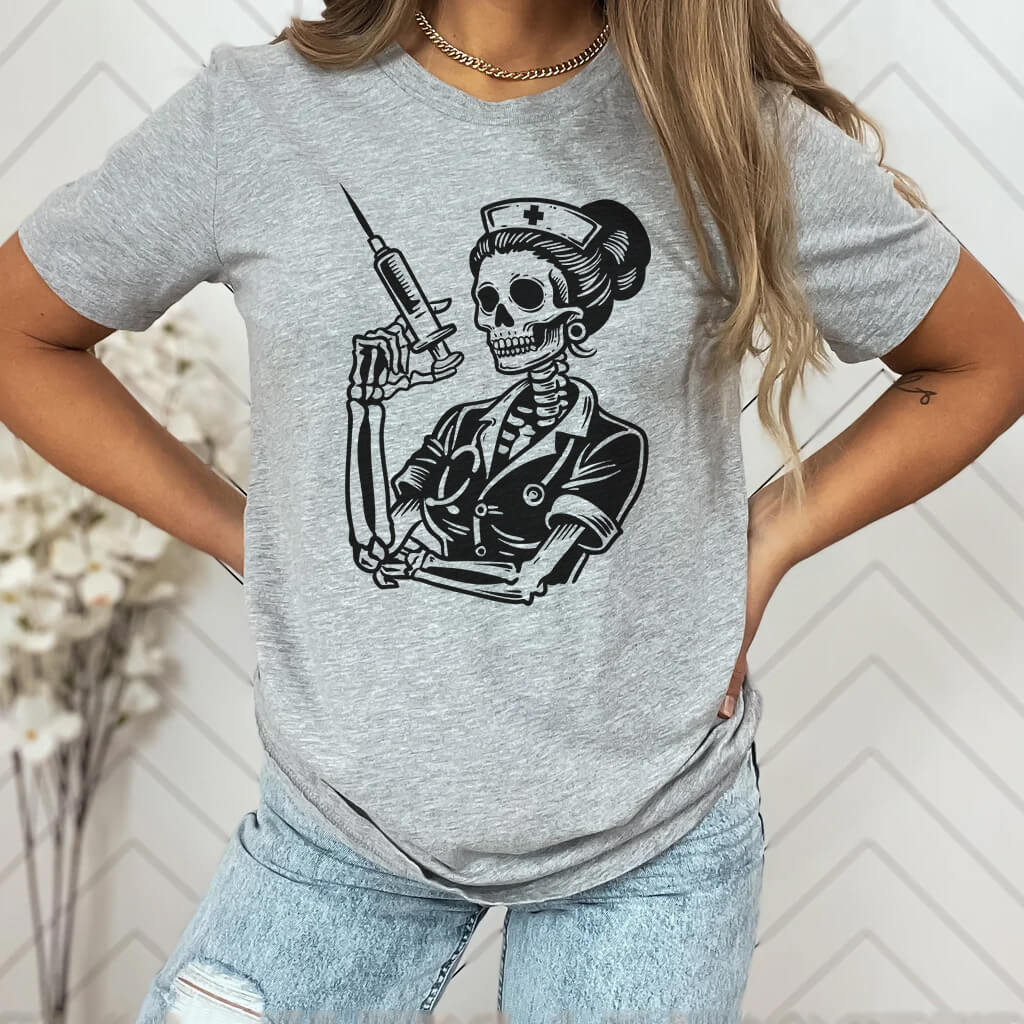 Nurse Skull T-shirt
