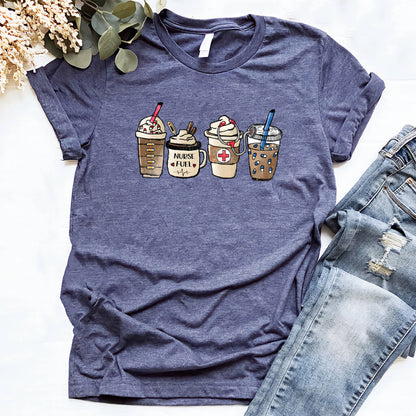 Nurse Fuel Coffee T-shirt - Funny Retro Tee