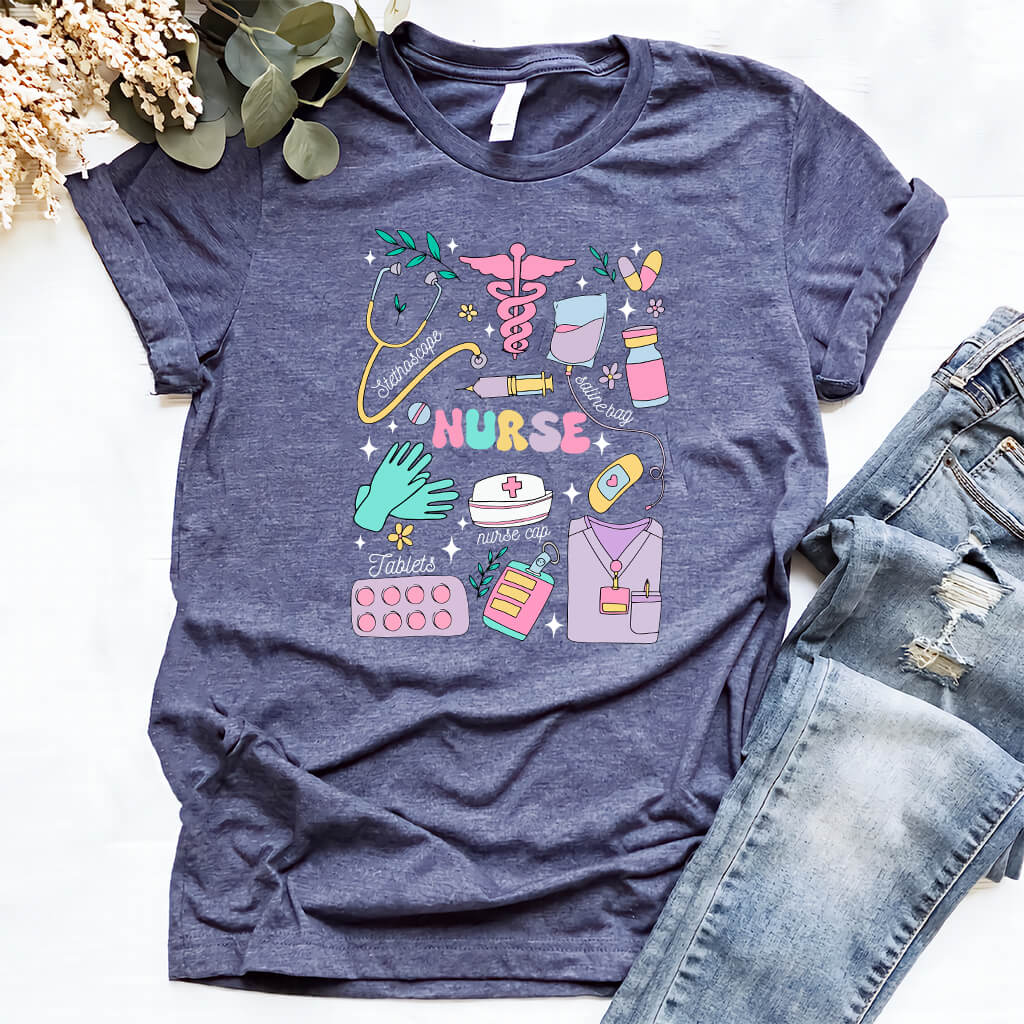 Nurse Objetcs Short Sleeve T-shirt