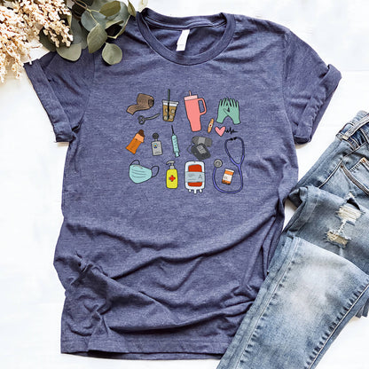 Funny Nurse Equipments T-shirt