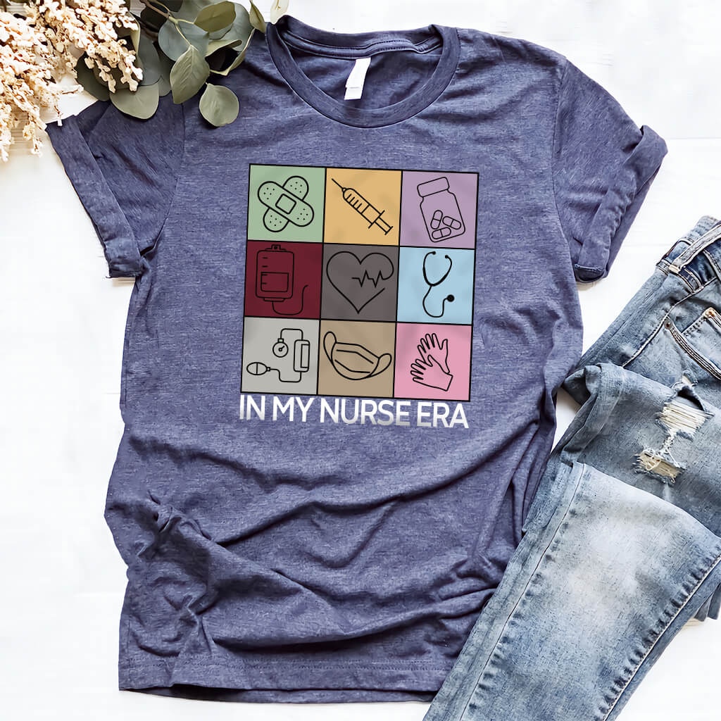 In my Nurse Era T-shirt - Retro Colors Tee